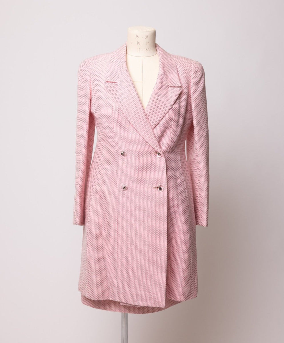 CHANEL  Pink And White Tweed Skirt Suit – The Vault By Volpe Beringer