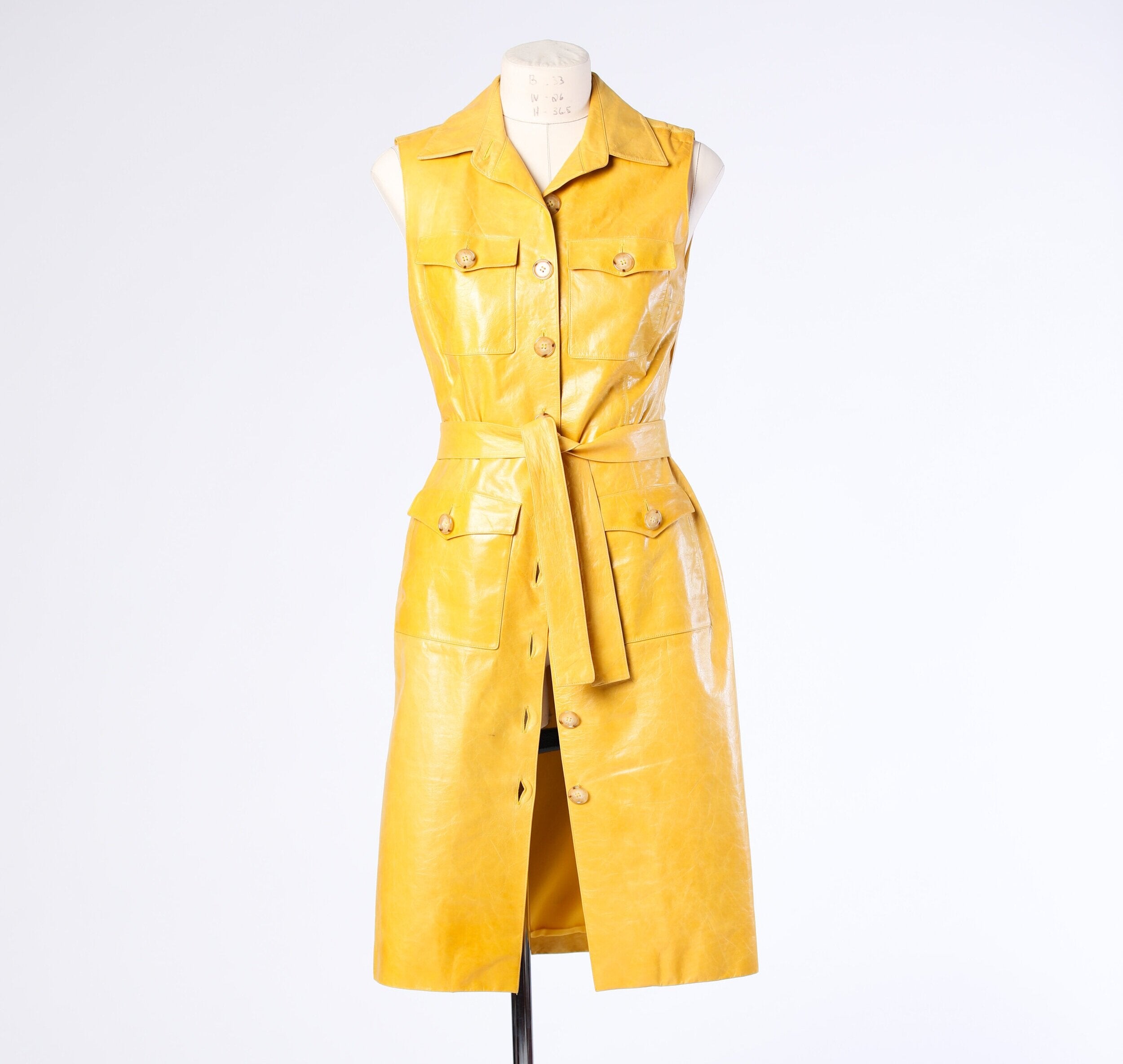 OSCAR DE LA RENTA | Yellow Leather Dress The Vault By Volpe Beringer OSCAR DE LA RENTA | Yellow Leather Dress The Vault By Volpe Beringer
