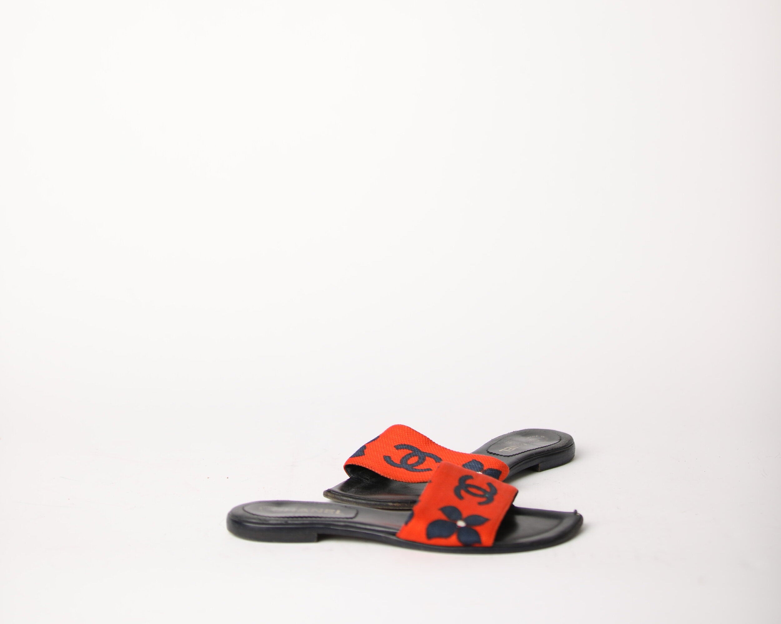 Chanel Love Heart Summer Slide Sandals - Binteez