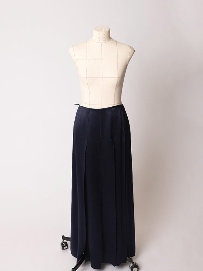 CHANEL  Navy Multi- Split Skirt – The Vault By Volpe Beringer